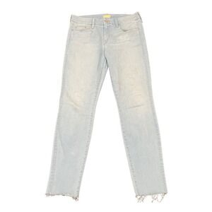 MOTHER Light Wash Ankle Crop Jeans